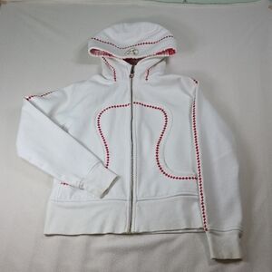 Lulu 2010 Winter Olympics Special Edition.  White Hoodie with Red Accents